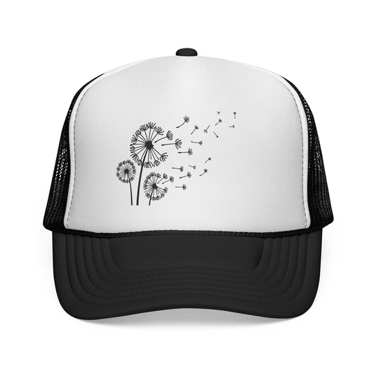 White-front Drift Club Cap with black mesh back, casual minimalist design.